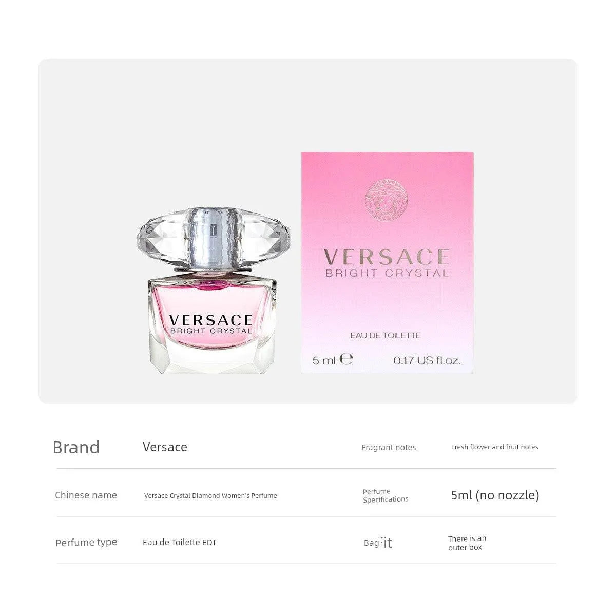 Versace Mini Perfume 5ml Mini Set Aurora Glow Avenue - 