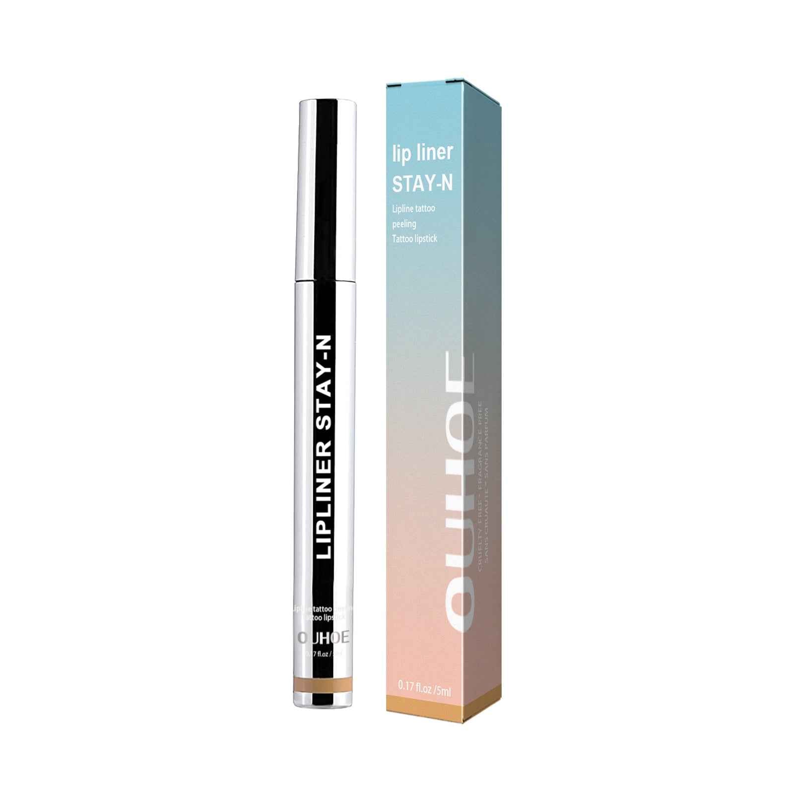 OUHOE Stripping Lip Liner (Light Brown) Enriches Lip Lines, Highlights Lip Color Without Makeup Smudging. Stripping Lip Liner default title
