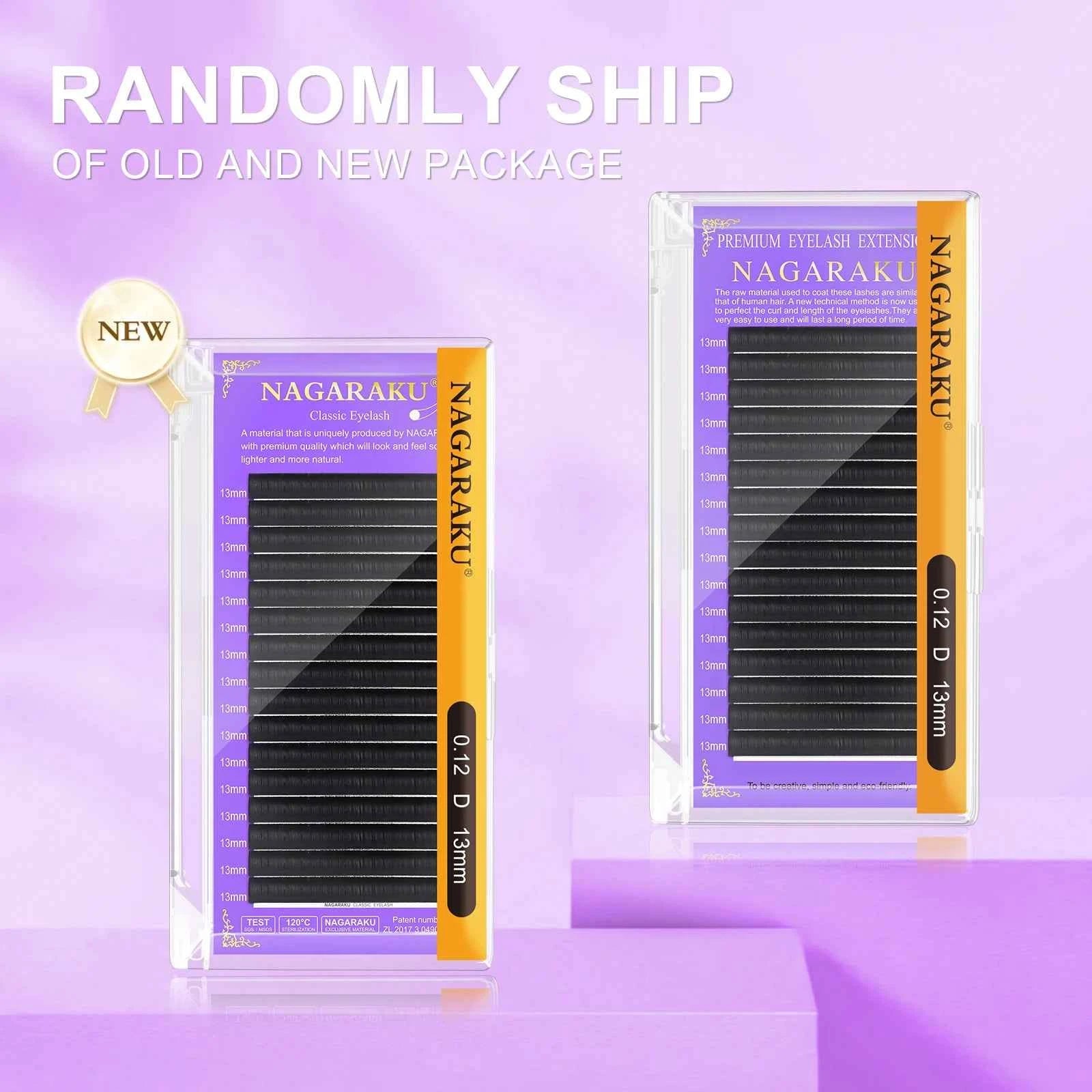 NAGARAKU Premium Faux Mink Individual Eyelash Extension Supplies Lashes Natural Soft Mink Eyelash Makeup Classical Eyelash...