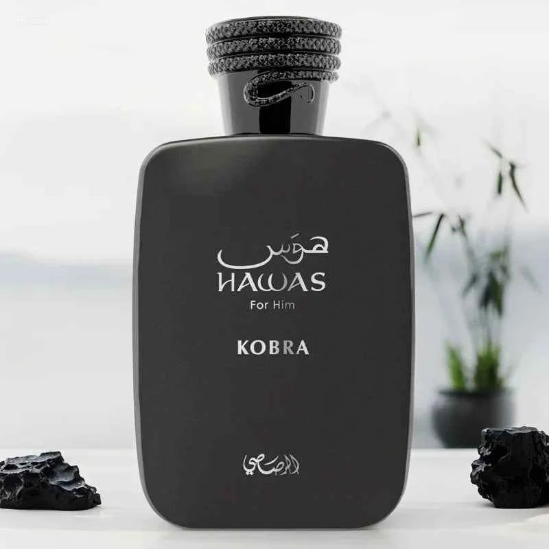 Hawas Kobra Rasasi para Hombres 105ml/3.6oz With its long-lasting bergamot and musk scent, it's an ideal gift choice.