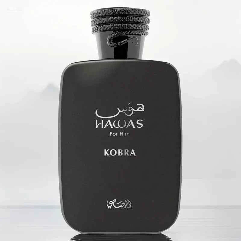 Hawas Kobra Rasasi para Hombres 105ml/3.6oz With its long-lasting bergamot and musk scent, it's an ideal gift choice. black 105ml United States