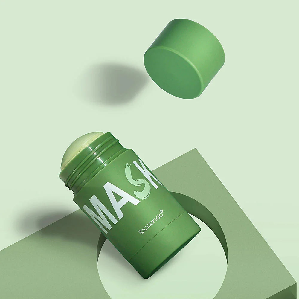 Face Clean Mask Green Tea Cleansing Stick Mask Shrink pores Deep Blackhead Remover facial Cleansing Moisturizing Mask 40g Aurora Glow Avenue