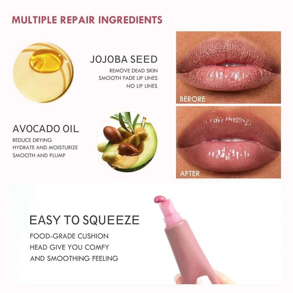 OEM Wholesale Cosmetic Plumping Smooth Lip Gloss Moisturizing High Pigment Vegan Glossy Hydrating Tinted Lipgloss Private ...