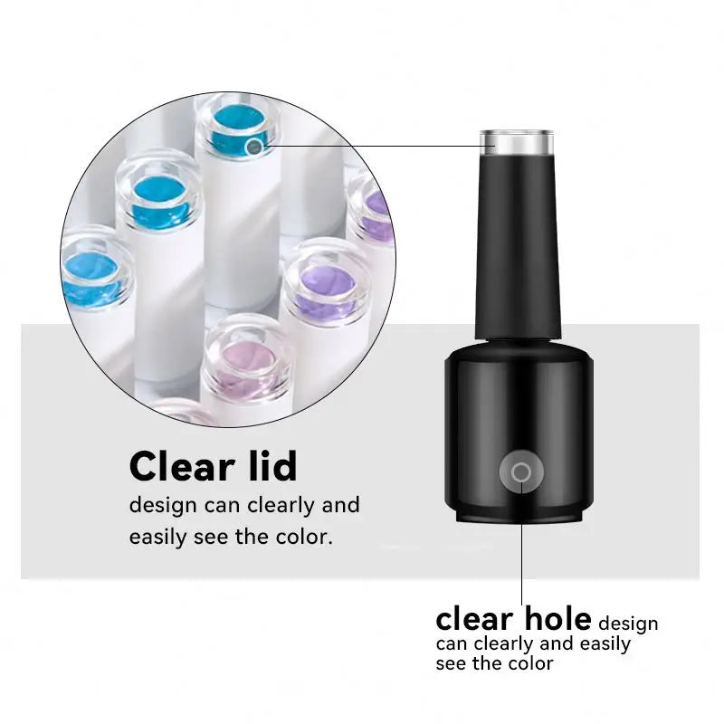 LOGO Nails Gel Supply Salon Professional Custom 3000 Colors Uv Nail Gel Polish Glass Bottles 12ML 15ML OEM Custom Private ...