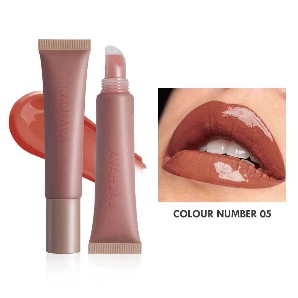 OEM Wholesale Cosmetic Plumping Smooth Lip Gloss Moisturizing High Pigment Vegan Glossy Hydrating Tinted Lipgloss Private Label 05