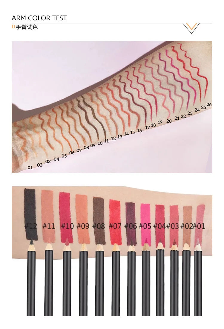 Wholesale Private Label 2 in 1 Natural Cosmetic Lip Gloss Lip Liner Makeup Sets Glossy Matte Lipgloss Lip Liner Kit Vendor - 