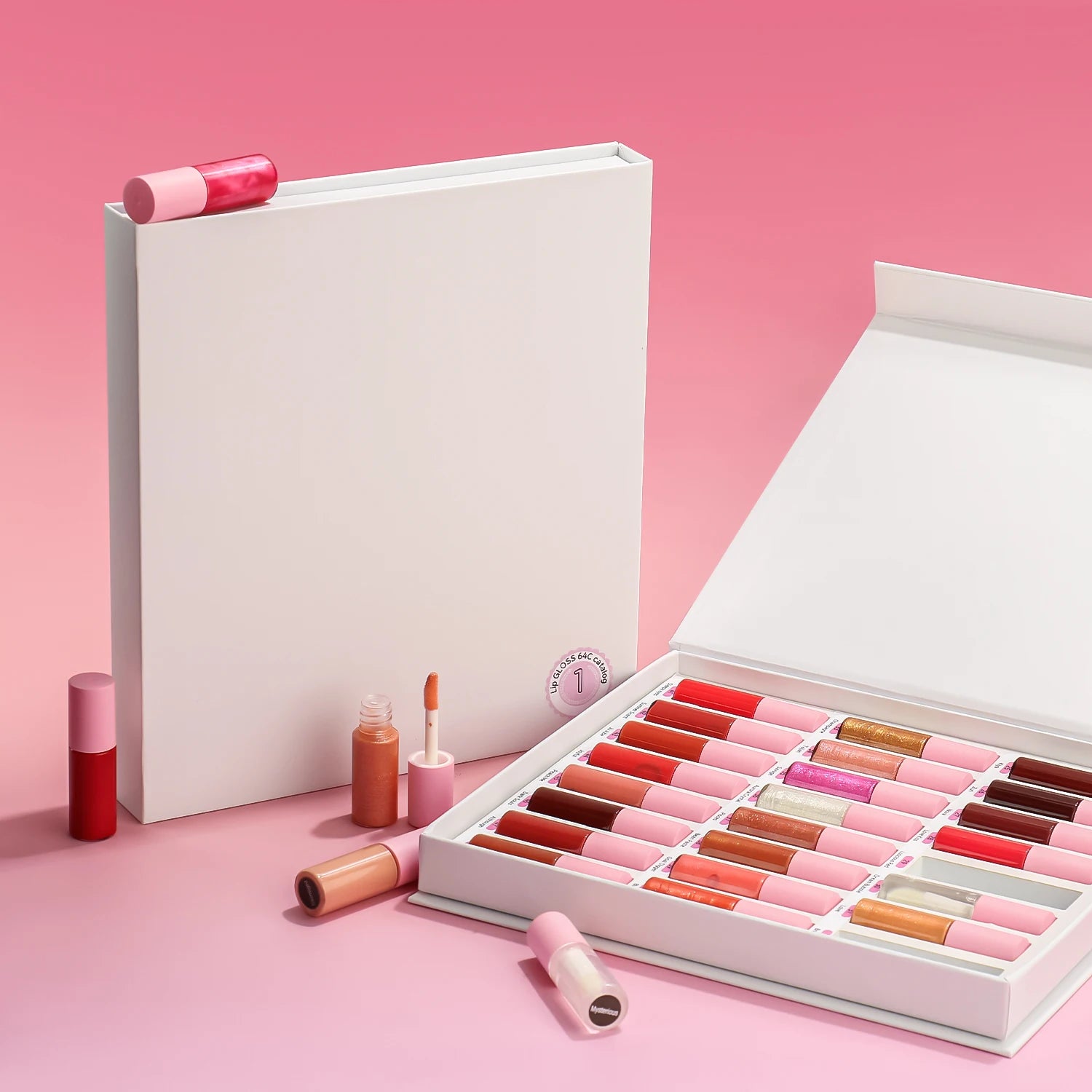 For Lipgloss Private Label Color Selection 136pcs/set Lipgloss Samples Set Glosy and Matte Lip Gloss Set