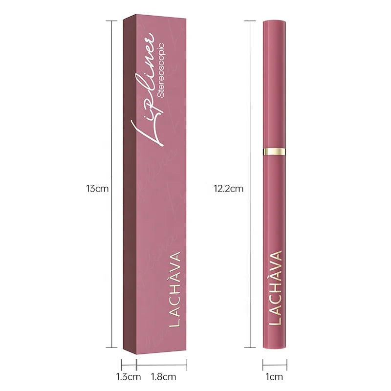 Free Sample OEM Wholesale Vegan Matte Makeup Lipliner Pencil Waterproof Lasting High Pigment Velvet Lip Liner Pen Private Label