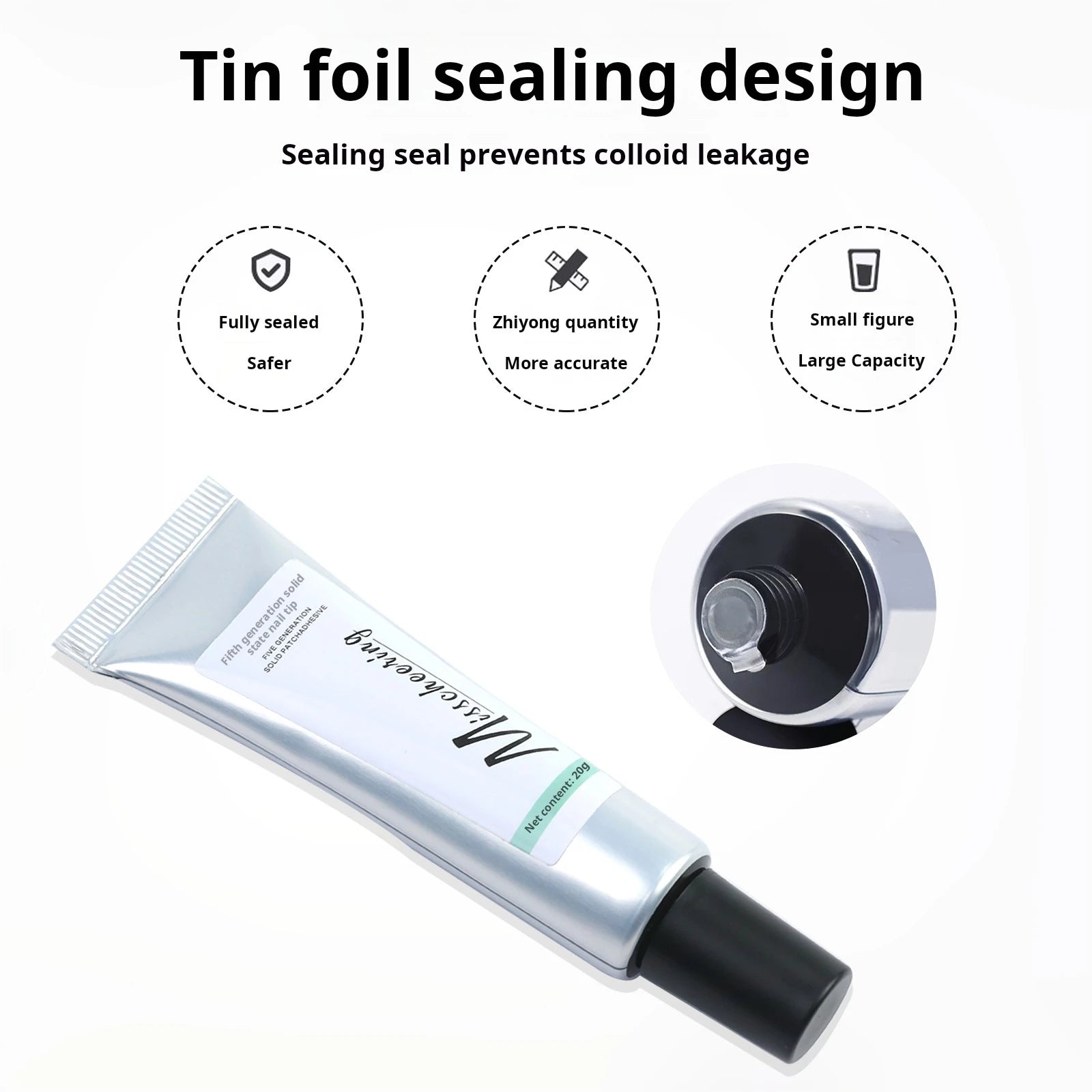 Pro Soft Nail Tips Gel Glue 20g Adhesive Nails Long Lasting Soak Off UV Gel Nail Polish Manicure Products