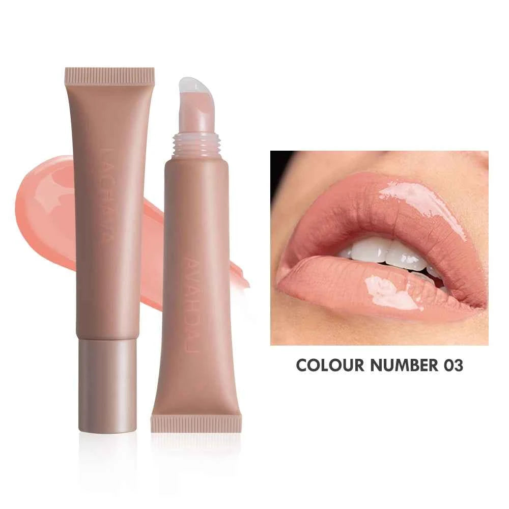 OEM Wholesale Cosmetic Plumping Smooth Lip Gloss Moisturizing High Pigment Vegan Glossy Hydrating Tinted Lipgloss Private Label 03
