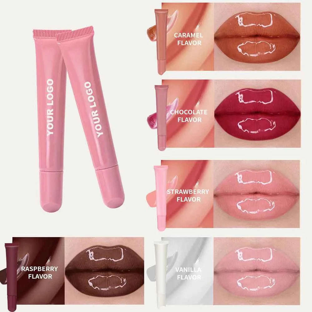 OEM Moisturizing Mirror Liquid Sunscreen SPF 30 Nourishing Organic Lip Gel Mineral Lip Balm Oil Herbal Lip Balm for Female - 