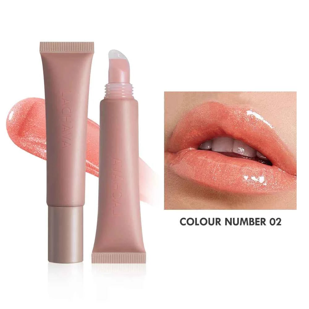 OEM Wholesale Cosmetic Plumping Smooth Lip Gloss Moisturizing High Pigment Vegan Glossy Hydrating Tinted Lipgloss Private Label 02