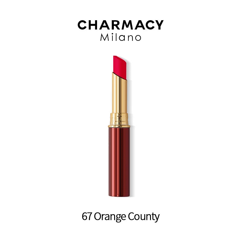 CHARMACY 16 Colors Waterproof Velvet Lipstick Easy To Wear Longstay Lip Stick Long-Lasting Matte Lip Makeup Cosmetic 67-Orange-County Full Size