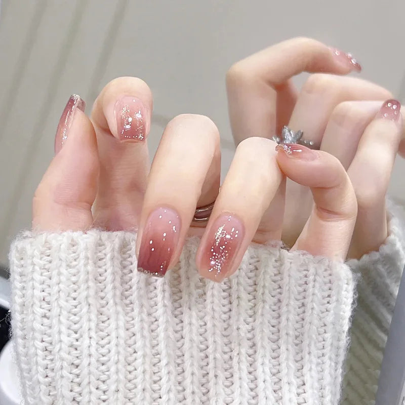 New Fashion Christmas Acrylic Press on Nails New Fashion Design Nails Art Acrylic French Artificial Fingernails Wholesale ...