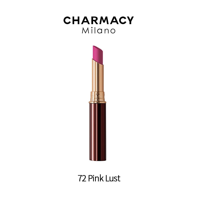 CHARMACY 16 Colors Waterproof Velvet Lipstick Easy To Wear Longstay Lip Stick Long-Lasting Matte Lip Makeup Cosmetic 72-Pink-Lust Full Size