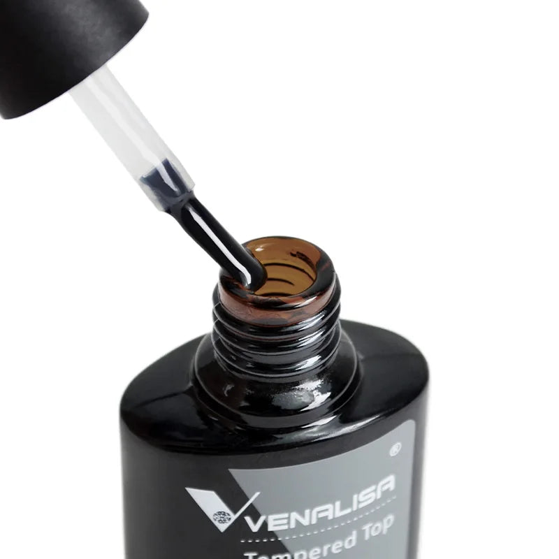 Hot Sell Venalisa Nail Art 7.5ml Tempered Top Coat Matt Top Primer Base Coat Color Gel Nail Polish UV Gel Soak Off Manicur...
