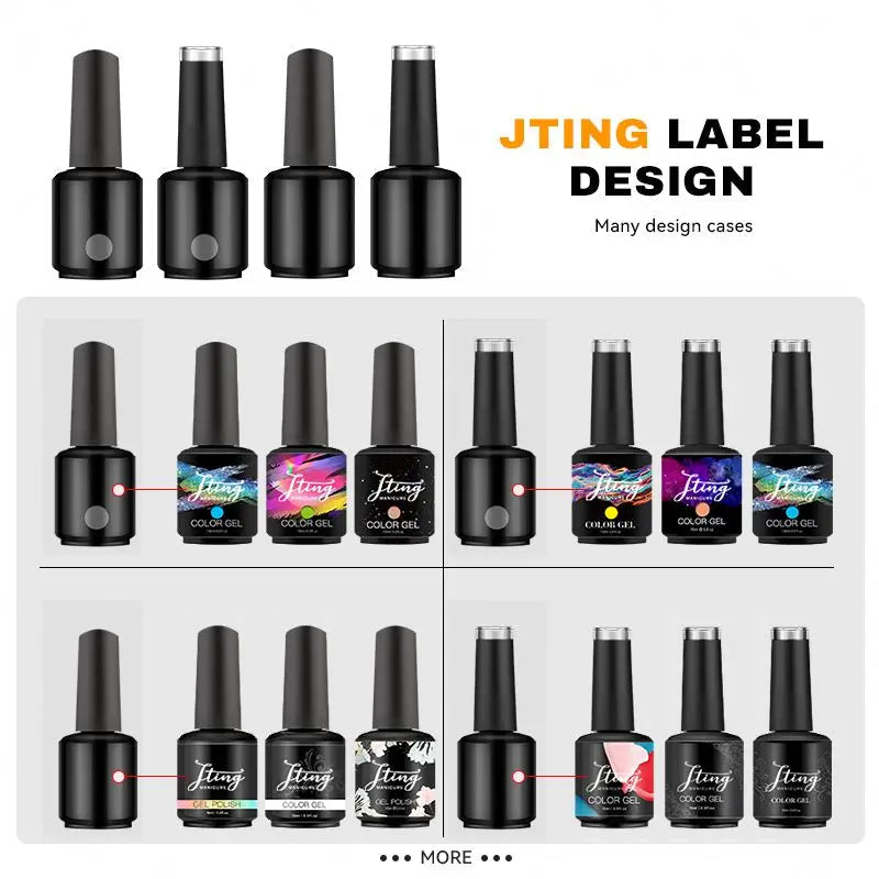 LOGO Nails Gel Supply Salon Professional Custom 3000 Colors Uv Nail Gel Polish Glass Bottles 12ML 15ML OEM Custom Private ...