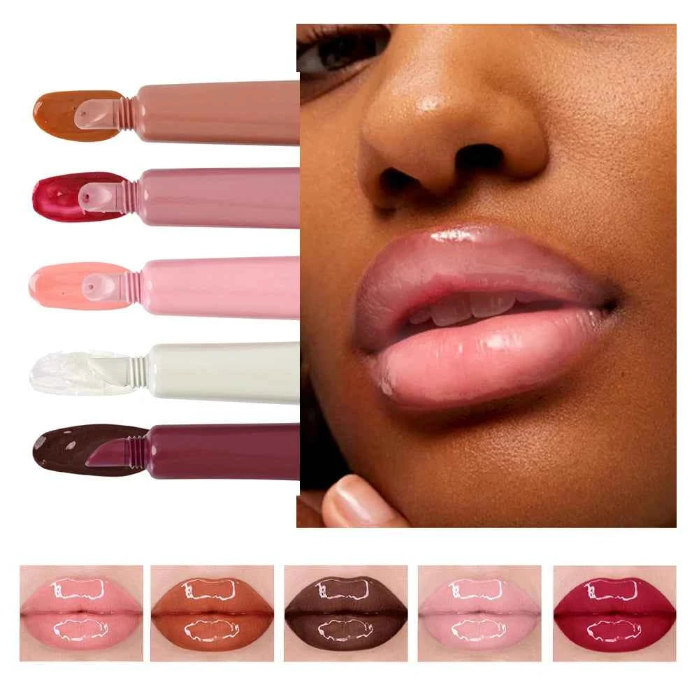 OEM Moisturizing Mirror Liquid Sunscreen SPF 30 Nourishing Organic Lip Gel Mineral Lip Balm Oil Herbal Lip Balm for Female - 