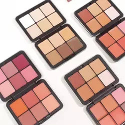 Vegan Blush Cream Concealer Palette 12 Color Contour Palette Cream Blush Concealer Makeup Palette Private Label - 