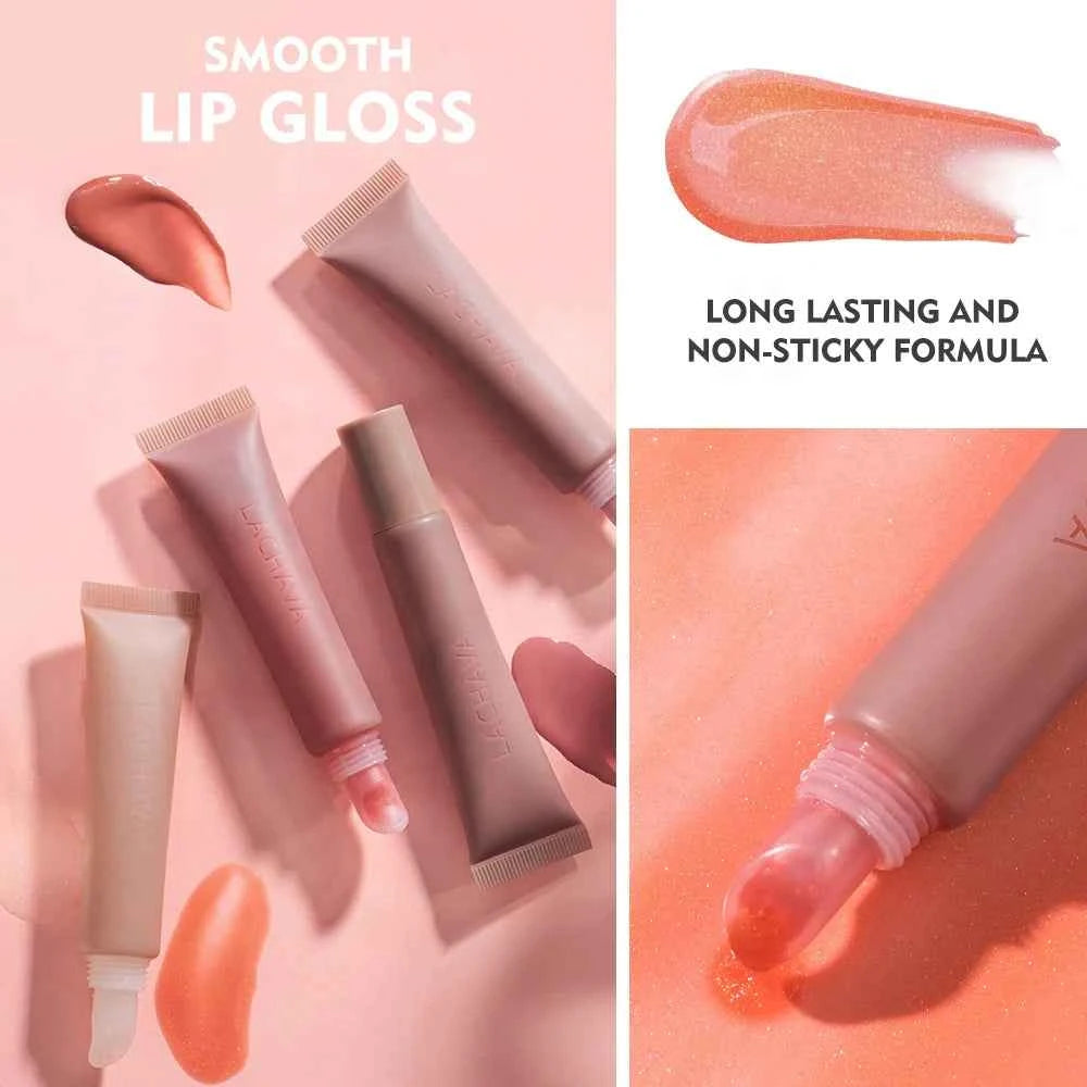 OEM Wholesale Cosmetic Plumping Smooth Lip Gloss Moisturizing High Pigment Vegan Glossy Hydrating Tinted Lipgloss Private ...