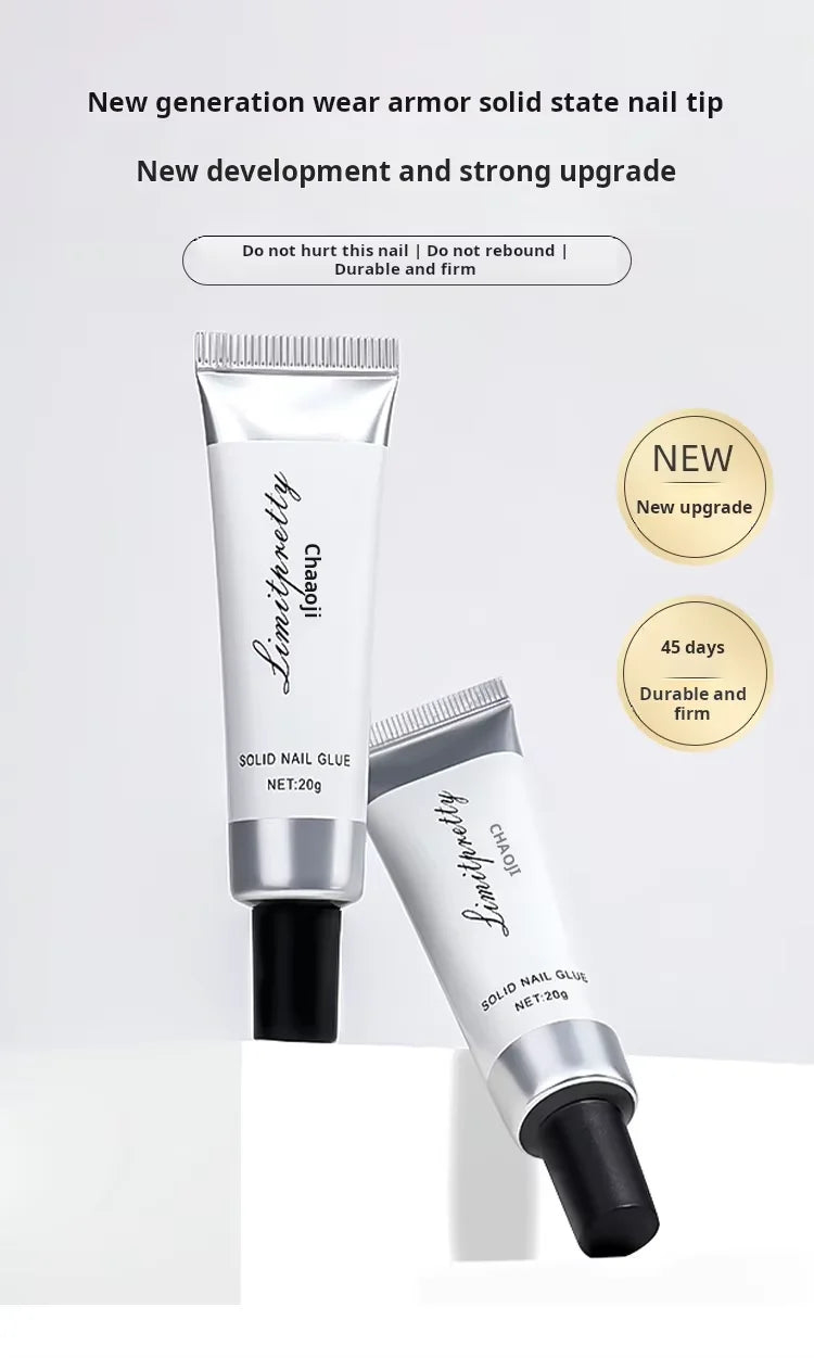 Pro Soft Nail Tips Gel Glue 20g Adhesive Nails Long Lasting Soak Off UV Gel Nail Polish Manicure Products #01 - 