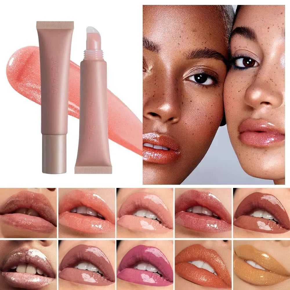 OEM Wholesale Cosmetic Plumping Smooth Lip Gloss Moisturizing High Pigment Vegan Glossy Hydrating Tinted Lipgloss Private ...