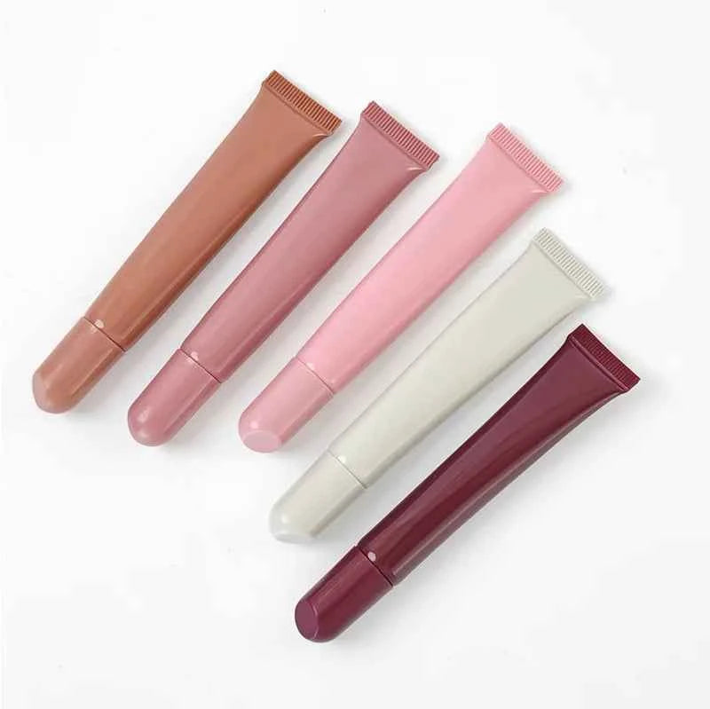 OEM Moisturizing Mirror Liquid Sunscreen SPF 30 Nourishing Organic Lip Gel Mineral Lip Balm Oil Herbal Lip Balm for Female Nude