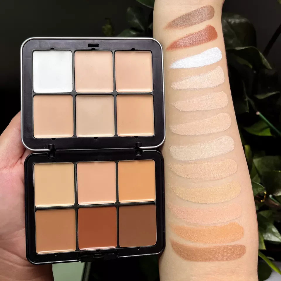 Vegan Blush Cream Concealer Palette 12 Color Contour Palette Cream Blush Concealer Makeup Palette Private Label