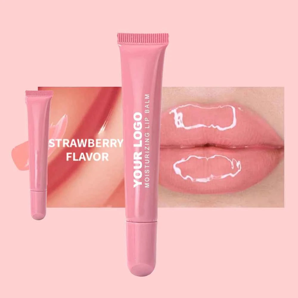 OEM Moisturizing Mirror Liquid Sunscreen SPF 30 Nourishing Organic Lip Gel Mineral Lip Balm Oil Herbal Lip Balm for Female