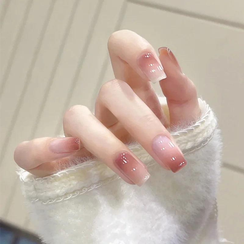 New Fashion Christmas Acrylic Press on Nails New Fashion Design Nails Art Acrylic French Artificial Fingernails Wholesale Price B31-34