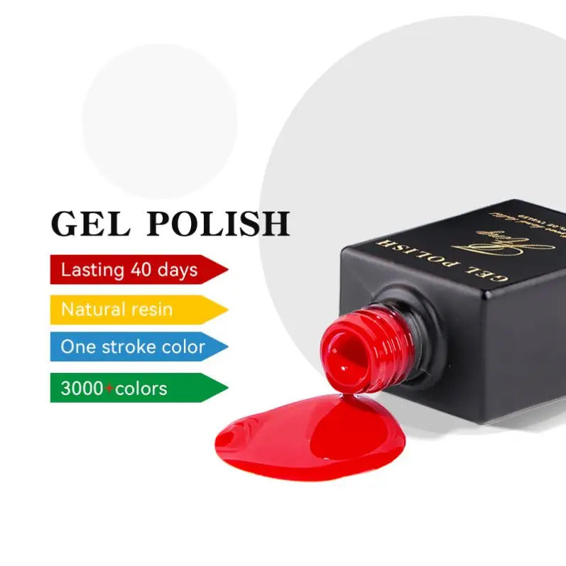 LOGO Nails Gel Supply Salon Professional Custom 3000 Colors Uv Nail Gel Polish Glass Bottles 12ML 15ML OEM Custom Private ...