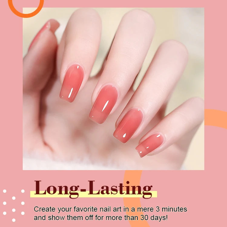 Quengel New Arrivals 15ml Jelly Gel Polish 24 Colors Private Label Logo UV LED Nail Gel Polish - 