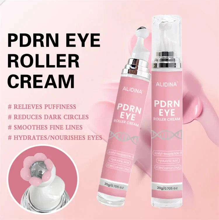 Anti Aging Eye Cream With Massage Roller PDRN Repair Firming and Moisture Boost Aurora Glow Avenue - 