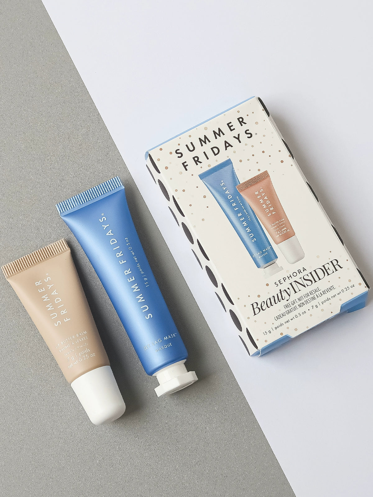 Summer Fridays Jet Kardashian Mask Moisturizing Time Difference Mask & Butter Lip Balm