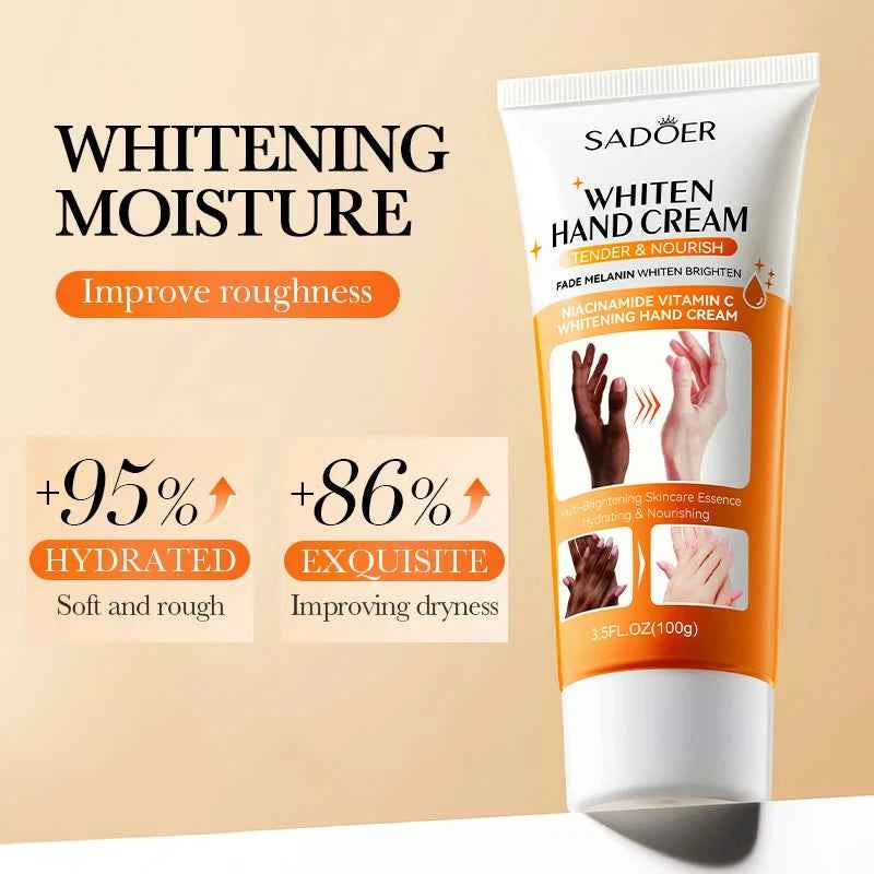 1/2/3pcs SADOER 100g Moisturizing Hand Cream Tender Nourish Non Greasy Brightening Hydrating Beauty Hands Travel Size Skin...