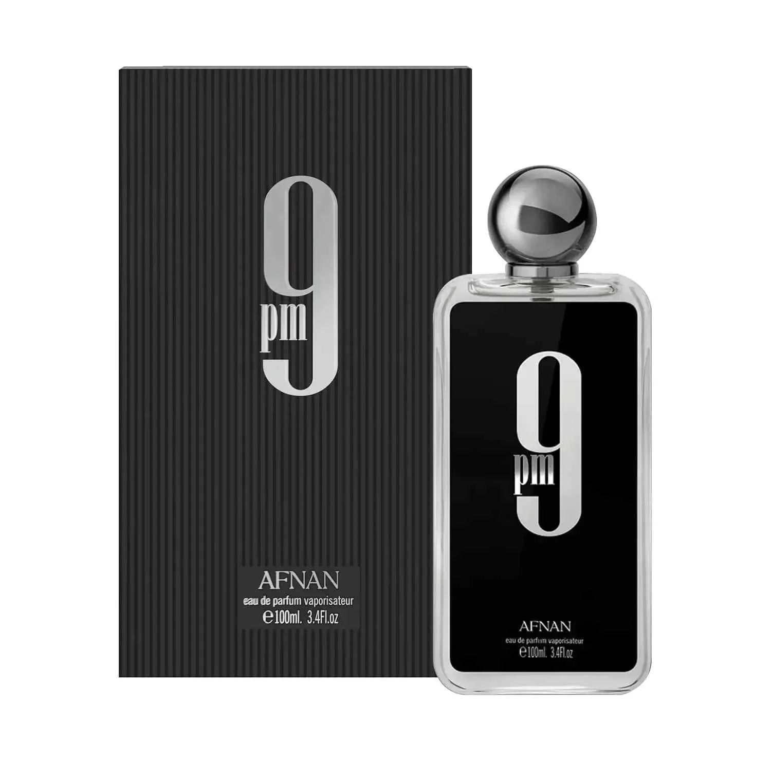 Afnan 9 PM For Men Eau De Parfum, 3.4 Fl. Oz Pheromone men's cologne, long-lasting fragrance, Christmas gift - 