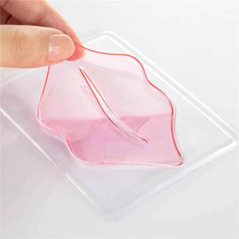 5pcs Crystal Collagen Lip Mask Lips Plumper Pink Lip Patches Moisture Nourishing Essence Korean Cosmetics Skin Care for Beauty