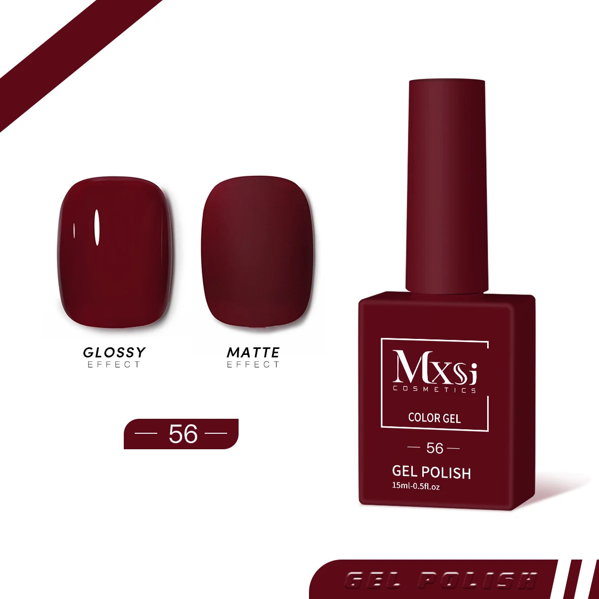 Mxsi 15ml Gel Nail Polish Neon Brown Royal Blue Red Green Pastal Nude Nail Art Varnish Gel Lacquer Top Coat UV Gel Nail No...