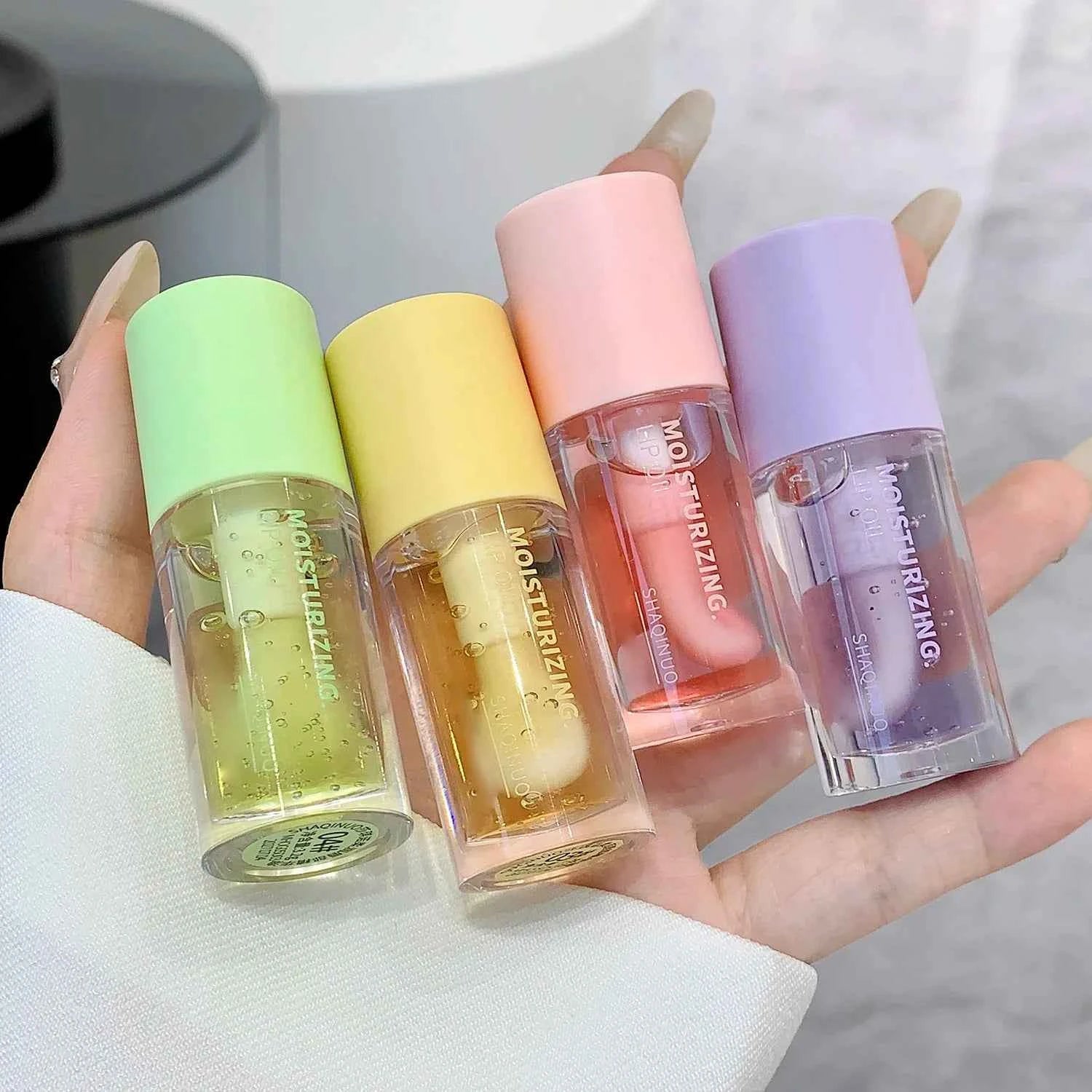 Water Light Lip Gloss Moisturizer Transparent Jelly Mirror Fruit Crystal Lip Oil Clear Hydrating Plumping Korean Lip Care ...