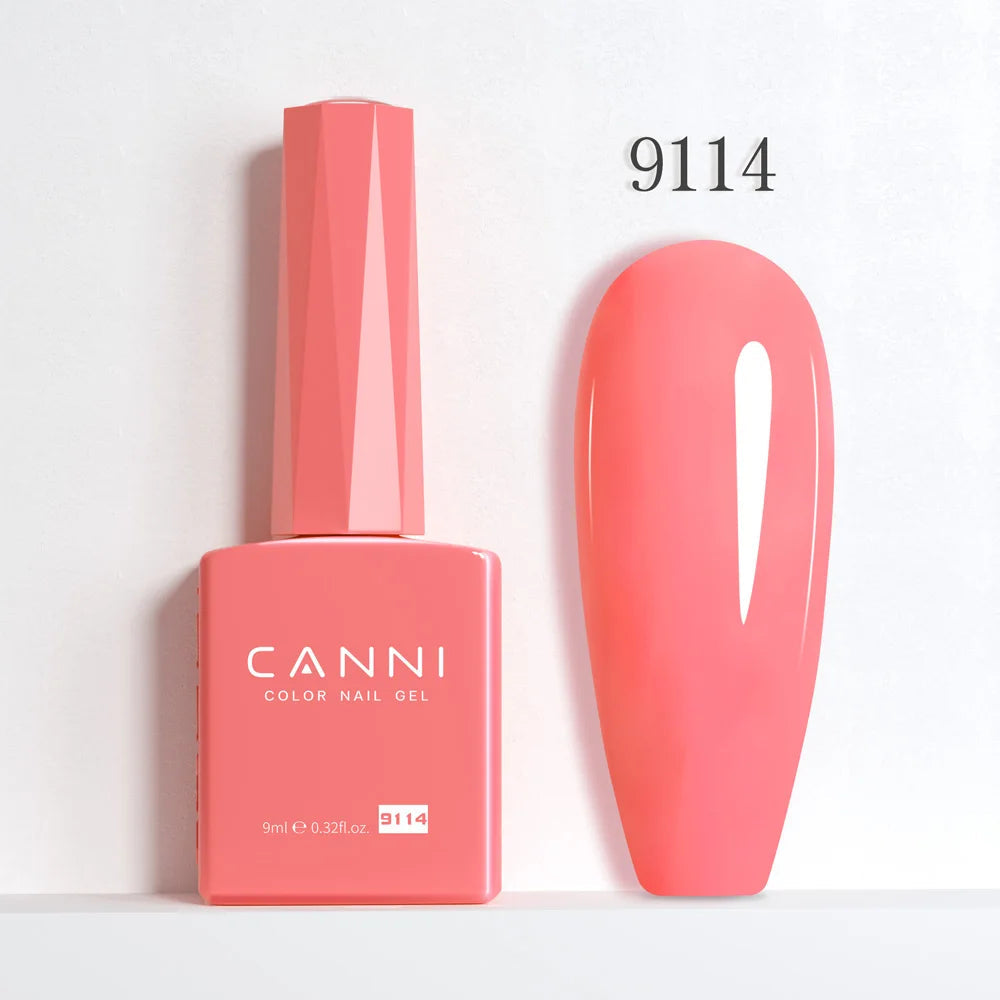 #8013 CANNI Nail Gel Polish Hema Free Super Glossy Glitter Cat Eye Gel Diamond Top Coat Semi Permanent Soak Off UV LED Varnish Aurora Glow Avenue