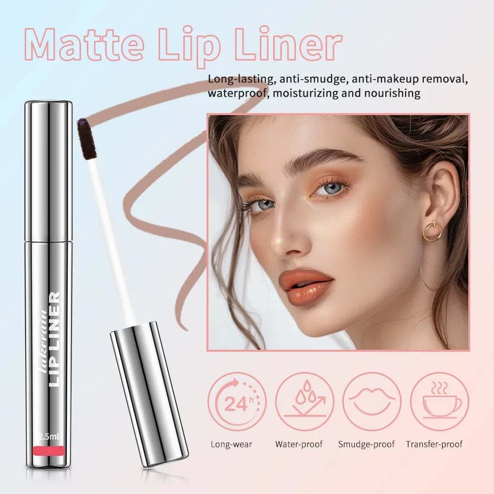 Waterproof Long Lastin Peel Off Lip Liner Matte Lip Ink Tattoo g Velvet Lip Tint Sexy Red Waterproof Long Lasting