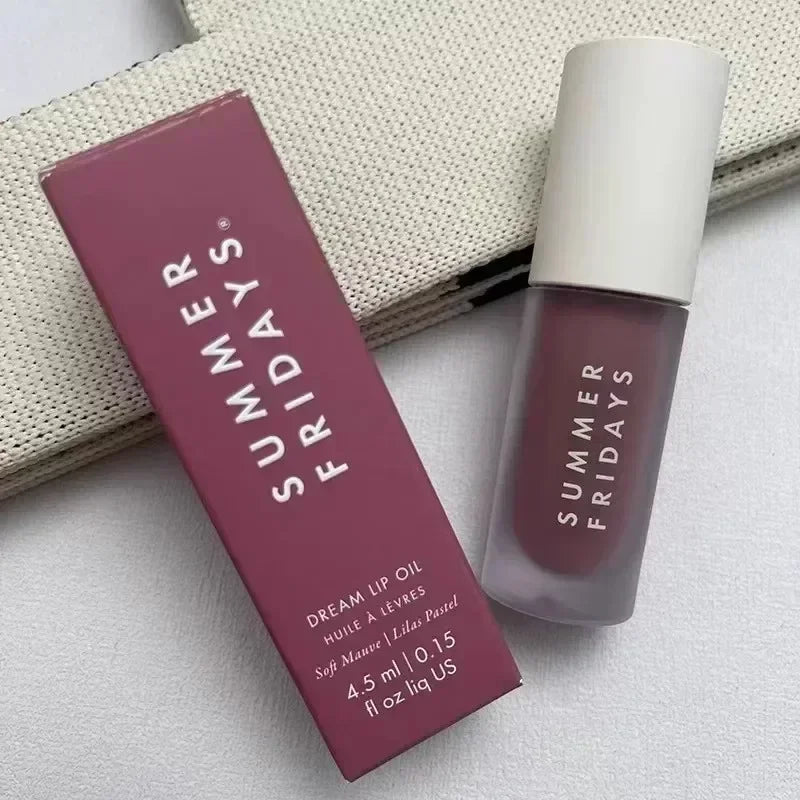 Summer Fridays Lip Balm Moisturizing Mirror Lip Gloss Lip Vanilla Pink Sugar Coffee Cake Smell Lipstick Transparent Makeup...