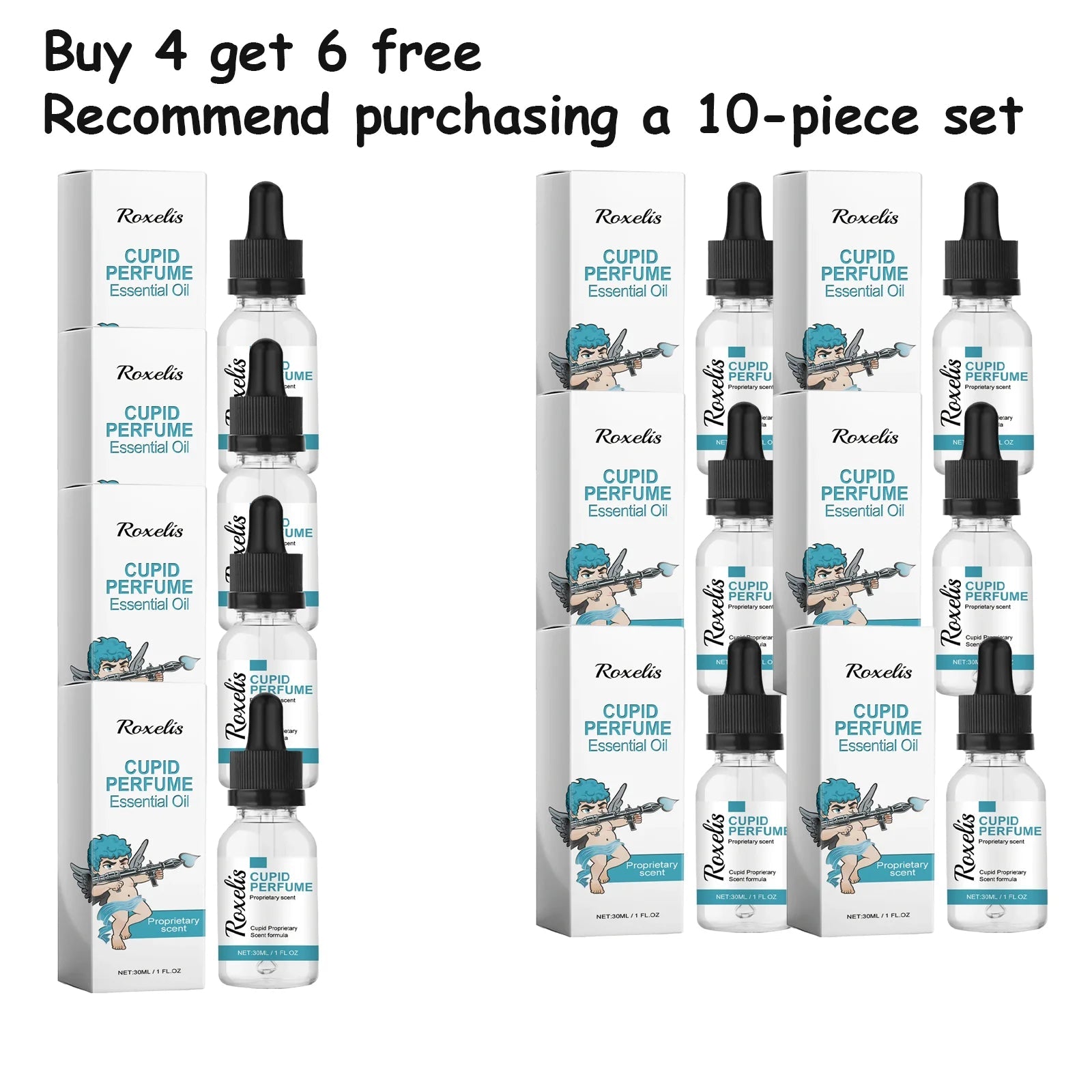 Roxelis Cupid Series Cologne Perfume - Natural Fresh Scent, Long-Lasting Fragrance, Portable Perfume Drops , Travel-Friend...