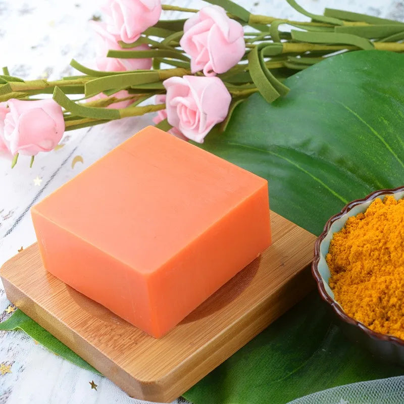 100g pure natural turmeric soap, essential oil soap, handmade soap for cleansing, bathing, deep cleansing, skincare, moisturizin Aurora Glow Avenue