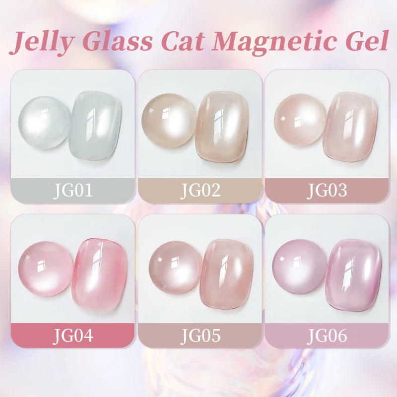 UR SUGAR 15ml Water Cat Magnetic Gel Nail Polish Ultra Glass Colorful Semi Permanent Soak Off UV Gel Nail Art Manicure Var...