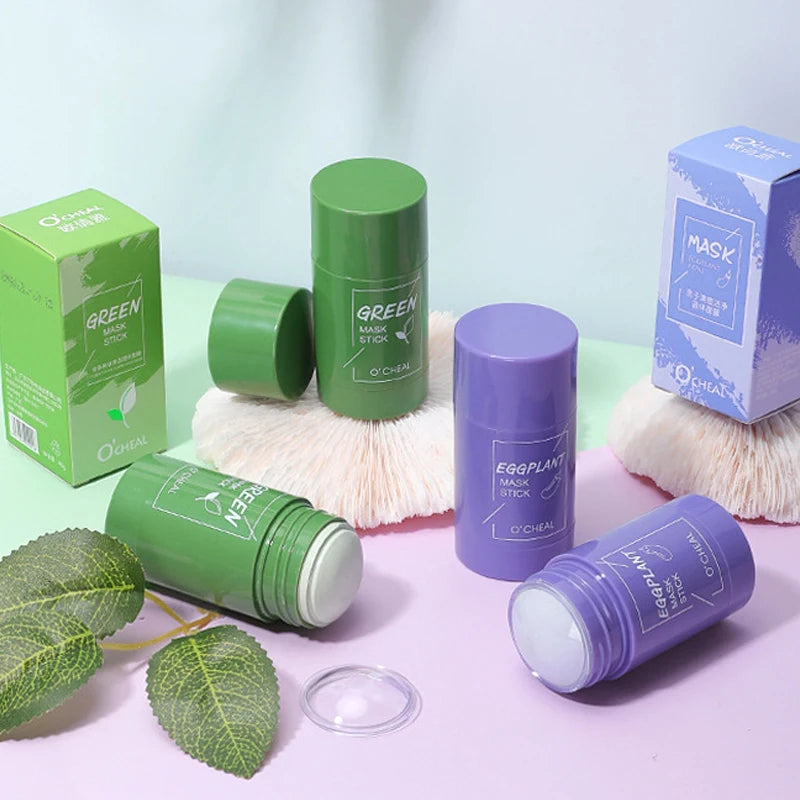 Solid facial mask Stick Green Tea Honey Peach Cleaning Pore Moisturizing Long Charcoal Eggplant Mud Film Aurora Glow Avenue