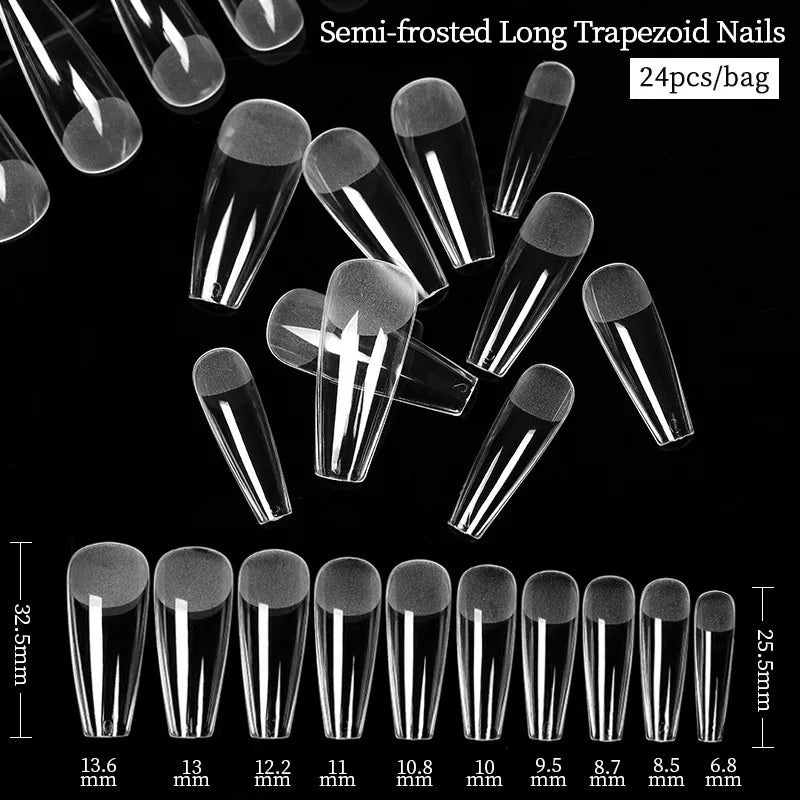 Extension False Nails Art Tips Acrylic Fake Finger Gel Polish Mold Sculpted Full Cover Press on Nails Manicures Accessories Tool 53503-1