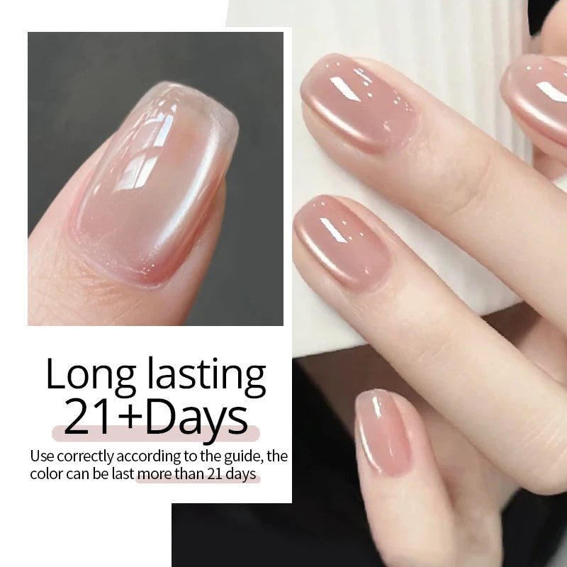 UR SUGAR 15ml Water Light Cat Magnetic Gel Nail Polish Champagne Semi Permanent Soak Off UV Gel Crystal Varnis Nail Art Ma...