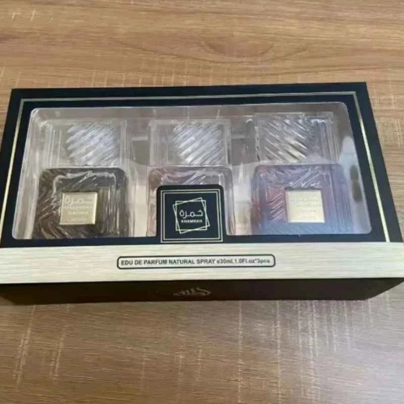 Unisex Luxury Oriental Perfume Gift Set Long Lasting Collection with Three Unique Scents Ideal for Daily Wear and Gifting - 