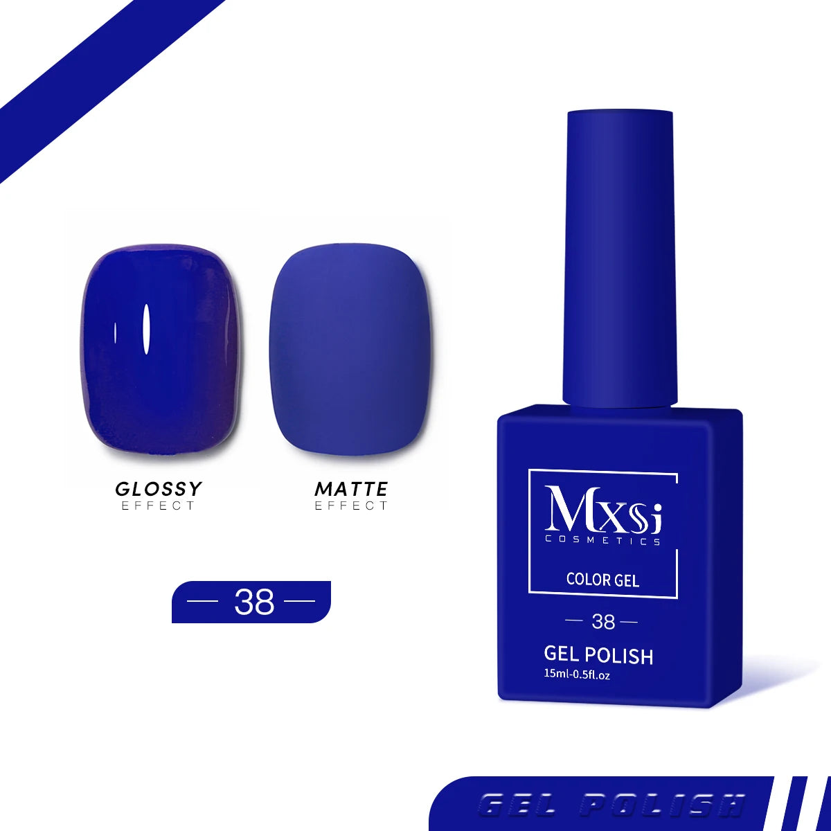 Mxsi 15ml Gel Nail Polish Neon Brown Royal Blue Red Green Pastal Nude Nail Art Varnish Gel Lacquer Top Coat UV Gel Nail No...